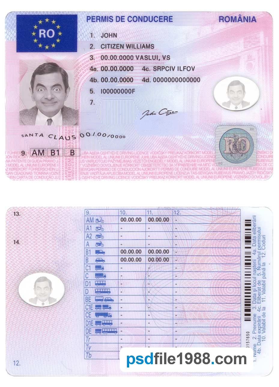 Romania Driving License